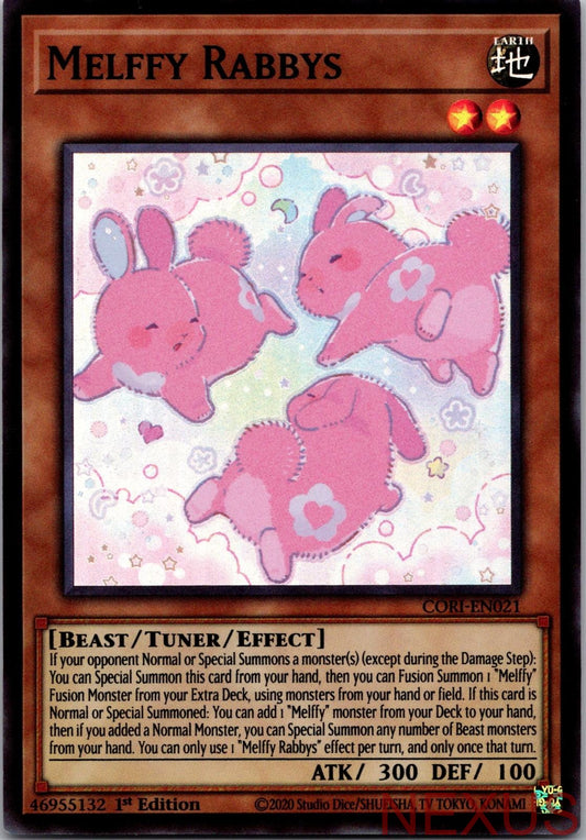 Melffy Rabbys CORI-EN021 Super Rare Chaos Origins 1st Edition Near Mint