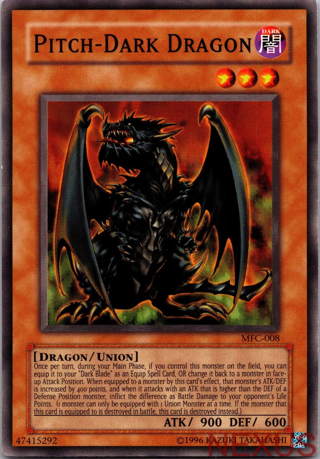 Pitch-Dark Dragon MFC-008 Common Unlimited Lightly Played