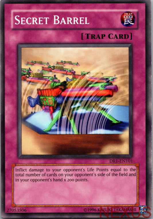 Secret Barrel DR1-EN101 Common Dark Revelation Volume 1 Yu-Gi-Oh Unlimited NM