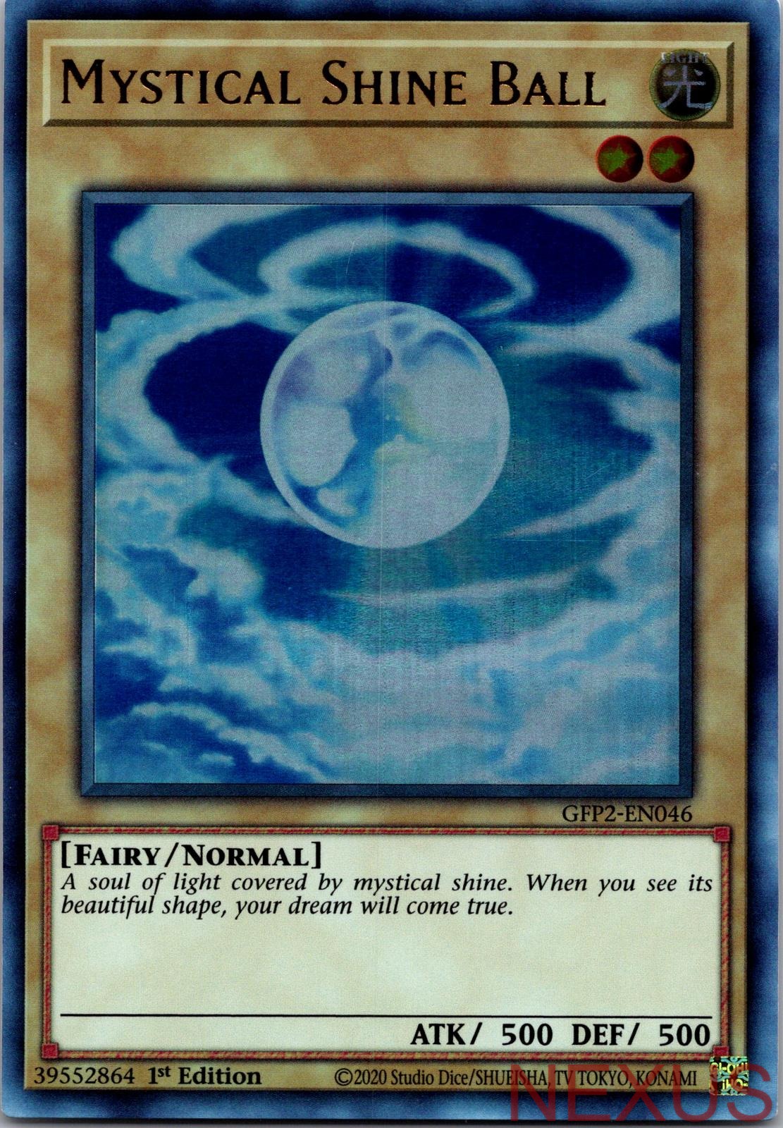 Mystical Shine Ball GFP2-EN046 Ultra Rare 1st Edition Near Mint