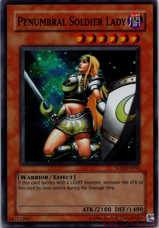 Penumbral Soldier Lady SOD-EN033 Soul of the Duelist Yu-Gi-Oh Unlimited NM