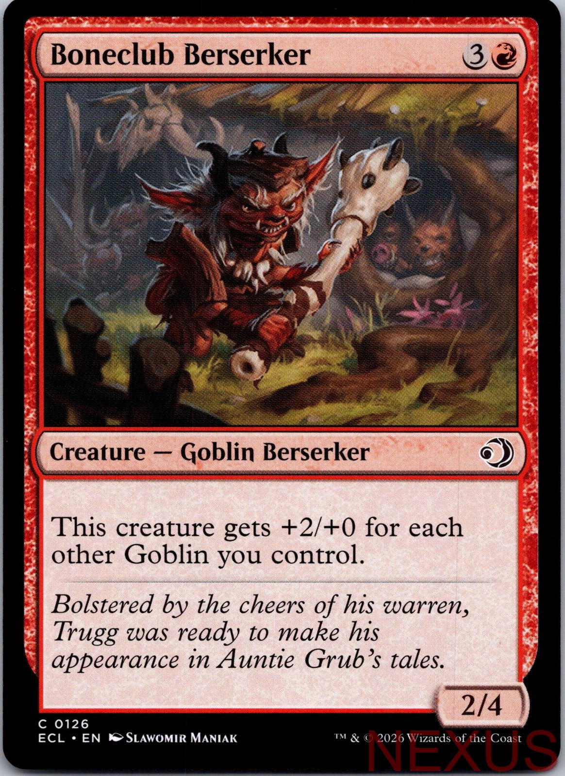 Boneclub Berserker 126 Common Near Mint