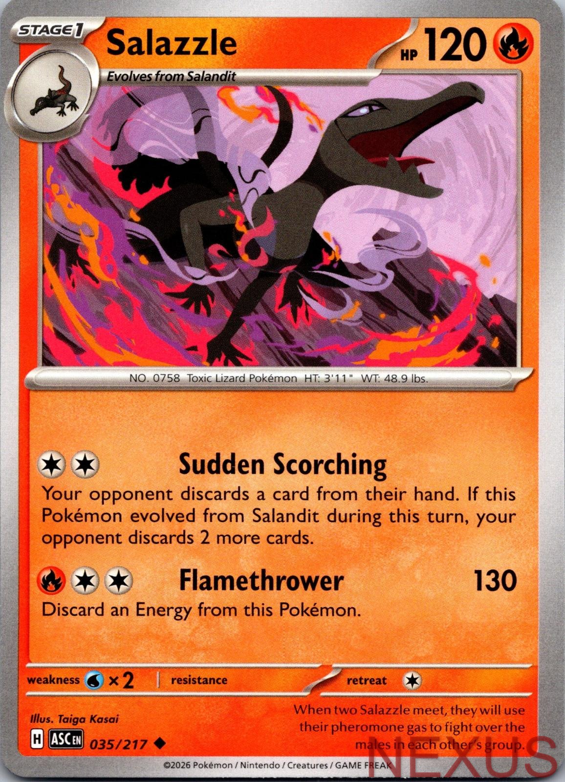 Salazzle 035/217 Uncommon Near Mint