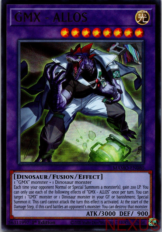 GMX - ALLOS MAMO-EN080 Ultra Rare Magnificent Monsters Yu-Gi-Oh 1st Edition NM