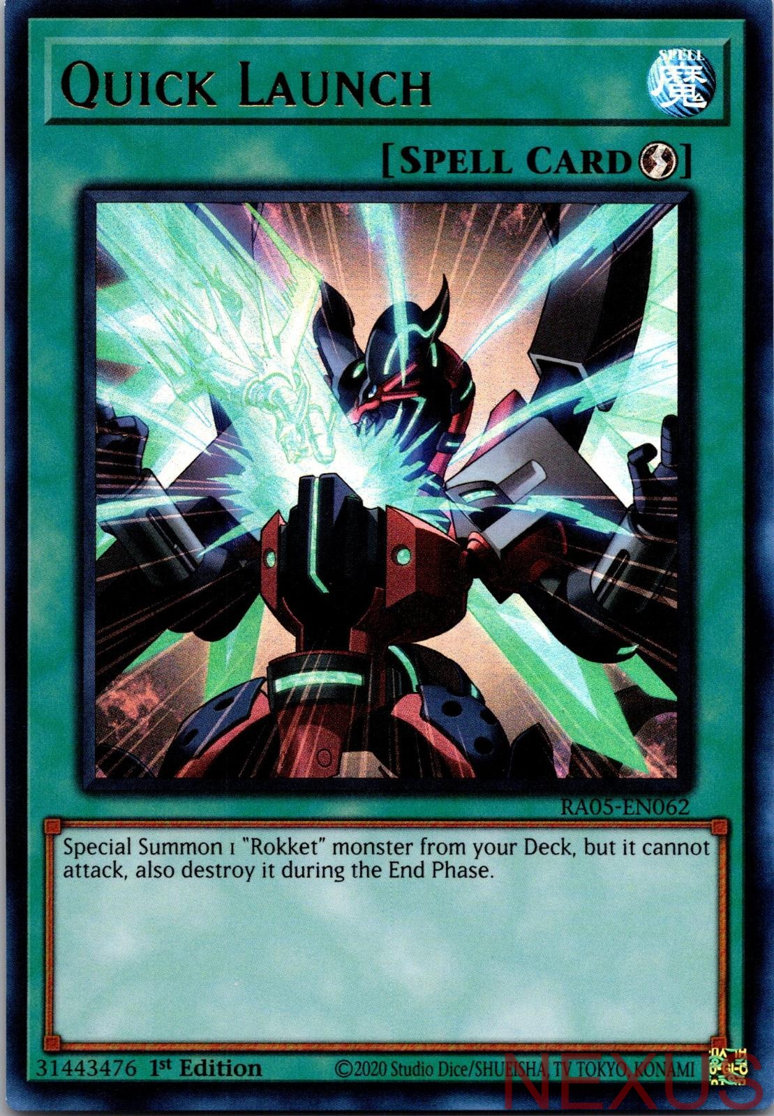 Quick Launch (Ultra Rare) RA05-EN062 Ultra Rare 1st Edition Near Mint