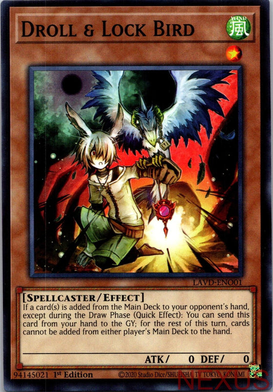 Droll & Lock Bird (LAVD-ENO01) LAVD-ENO01 Common / Short Print 1st Edition NM
