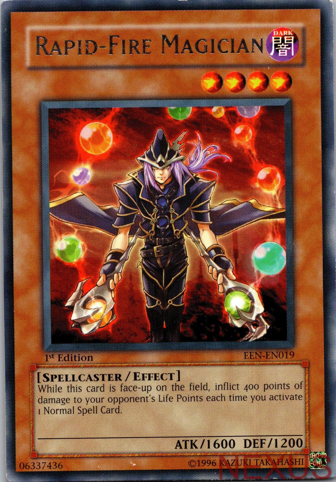 Rapid-Fire Magician EEN-EN019 Rare 1st Edition Lightly Played