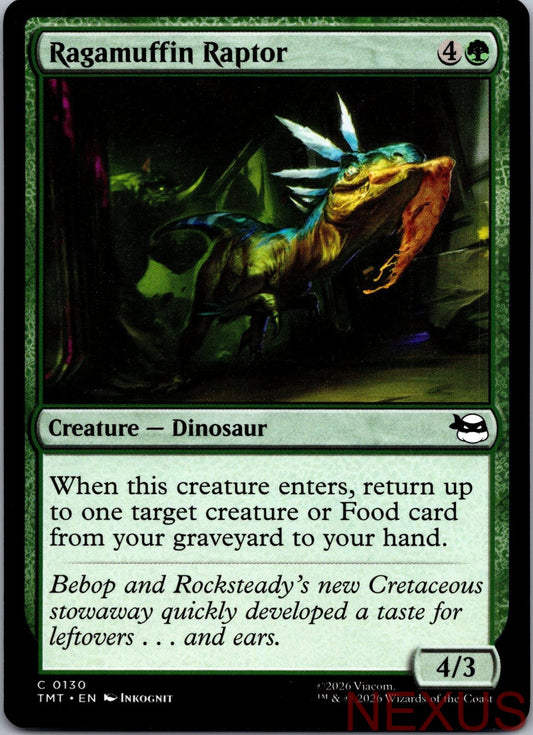 Ragamuffin Raptor 0130 Teenage Mutant Ninja Turtles Magic: The Gathering NM