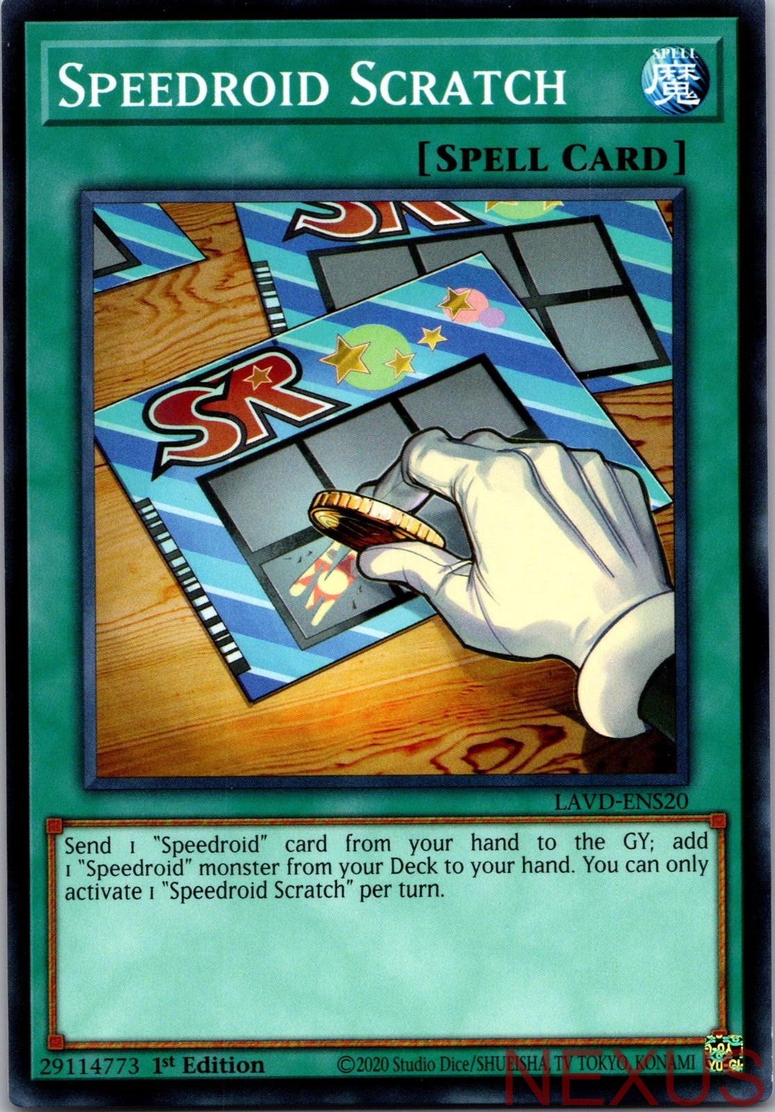 Speedroid Scratch LAVD-ENS20 Legendary Arc-V Decks 1st Edition NM