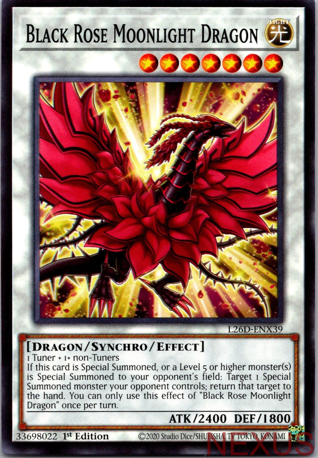 Black Rose Moonlight Dragon L26D-ENX39 1st Edition NM