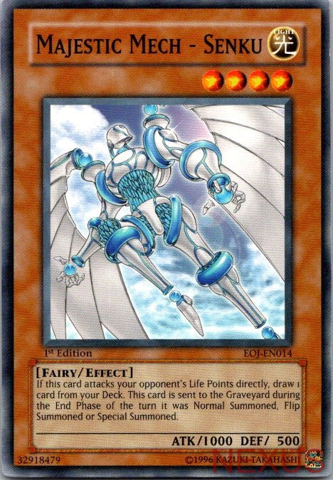 Majestic Mech - Senku EOJ-EN014 Common Enemy of Justice Yu-Gi-Oh 1st Edition NM