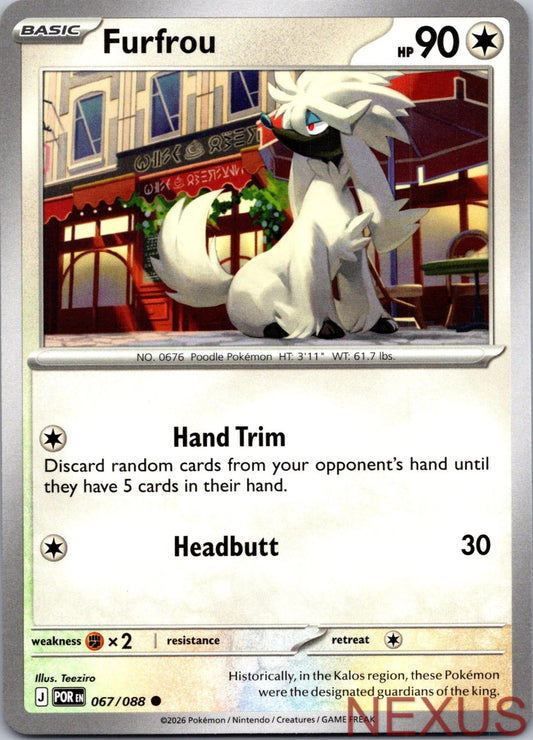 Furfrou 067/088 Common Near Mint