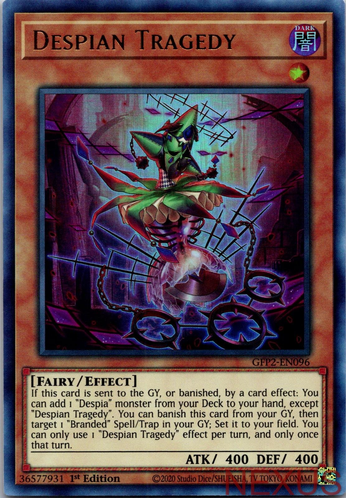 Despian Tragedy GFP2-EN096 Ultra Rare 1st Edition Near Mint