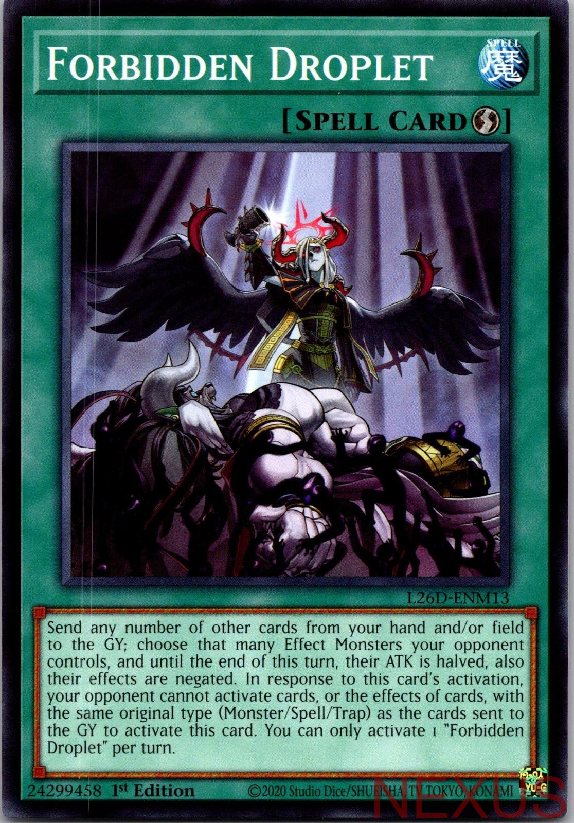 Forbidden Droplet L26D-ENM13 Common Legendary Modern Decks 2026 1st Edition NM
