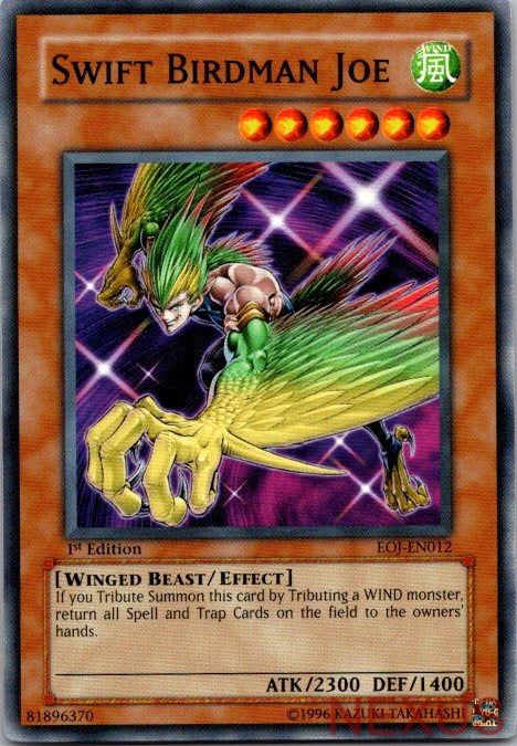Swift Birdman Joe EOJ-EN012 Common Enemy of Justice Yu-Gi-Oh 1st Edition NM