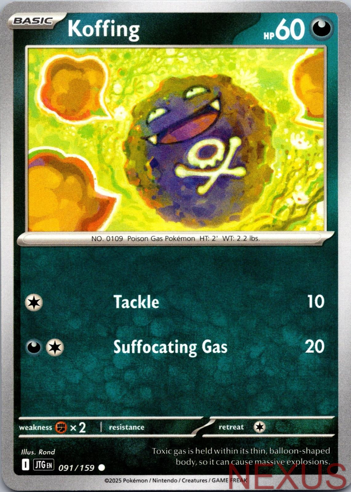 Koffing 091/159 Common Near Mint