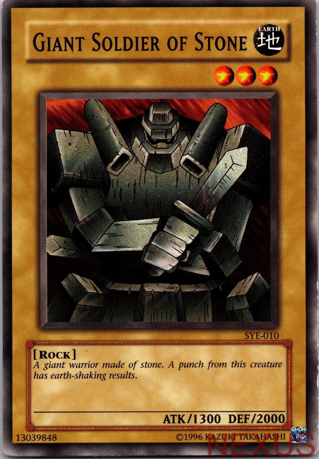 Giant Soldier of Stone SYE-010 Common Starter Deck: Yugi Evolution Unlimited NM