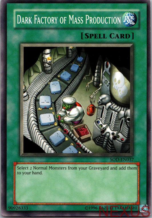 Dark Factory of Mass Production SOD-EN037 Soul of the Duelist Unlimited NM