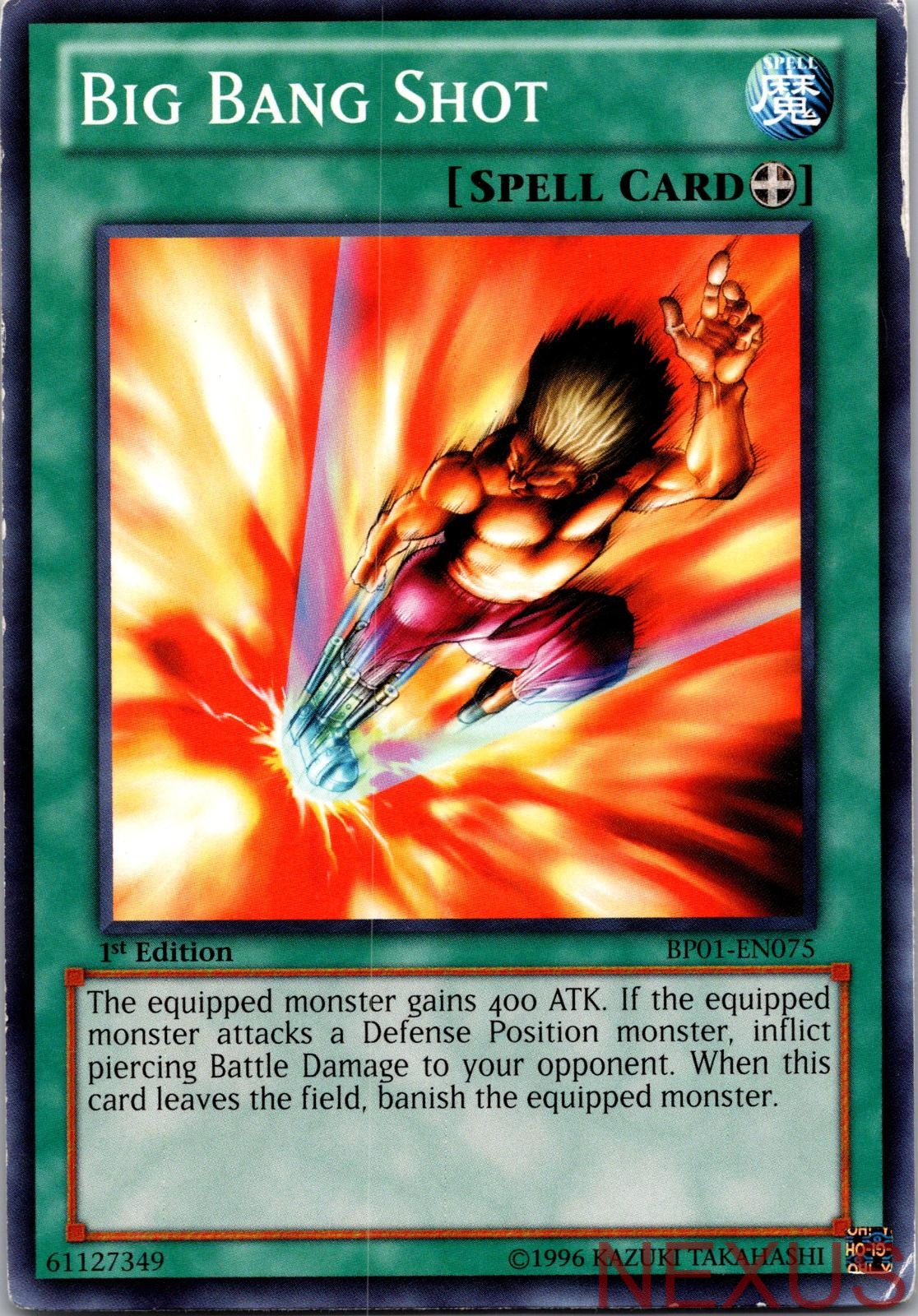 Big Bang Shot (Starfoil) BP01-EN075 Starfoil Rare 1st Edition Lightly Played