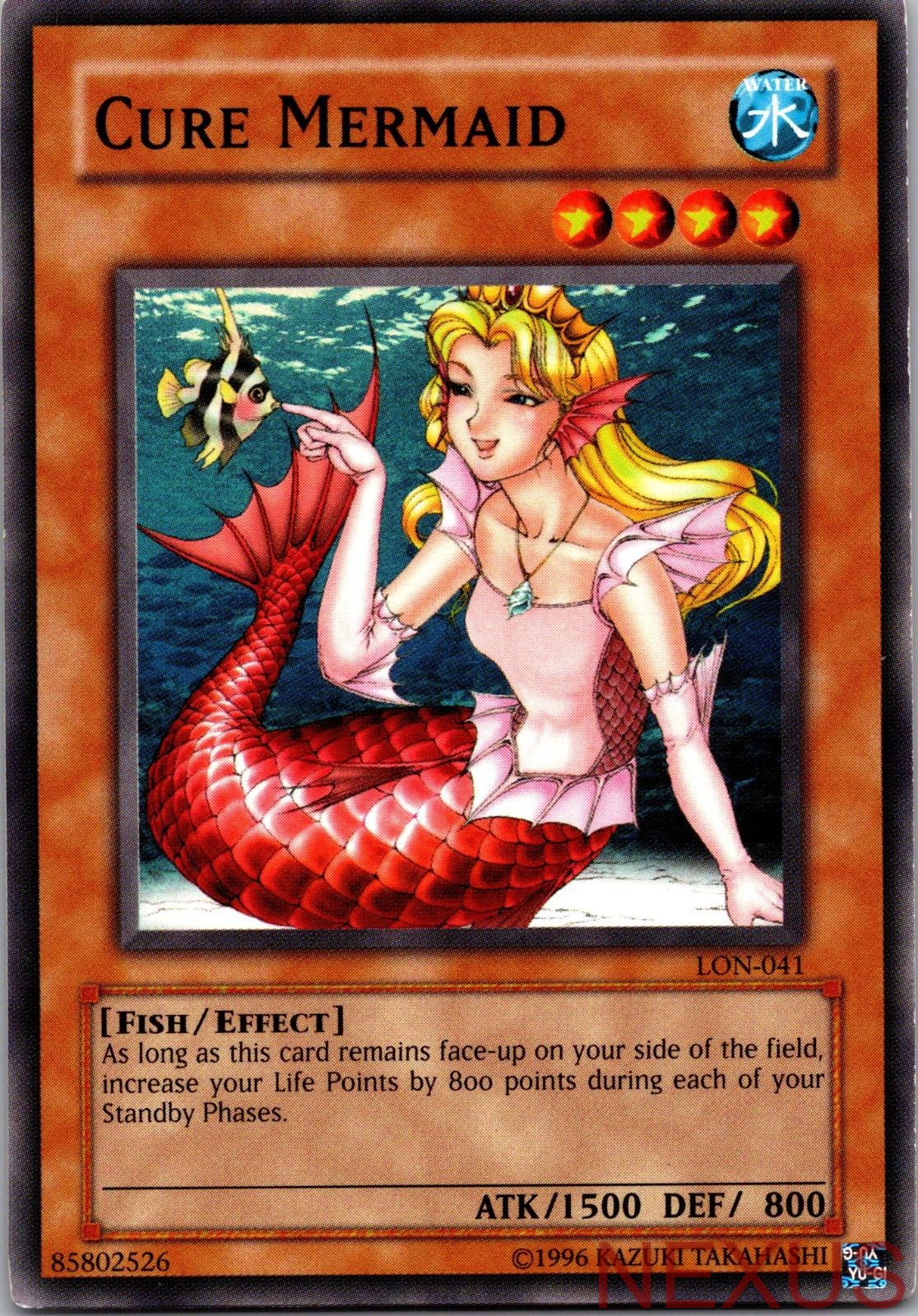 Cure Mermaid LON-041 Common Labyrinth of Nightmare Yu-Gi-Oh Unlimited Near Mint