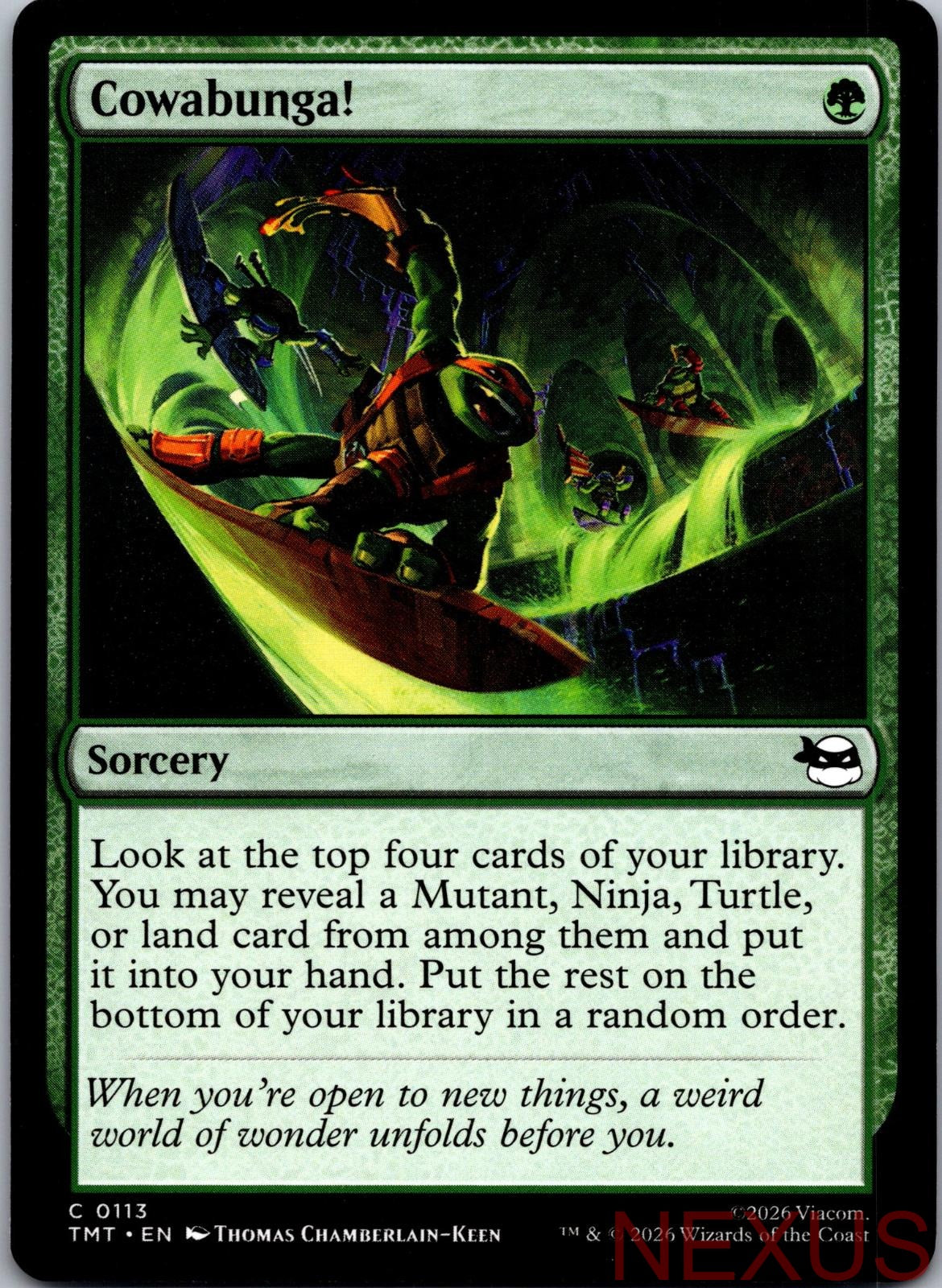 Cowabunga! 0113 Common Teenage Mutant Ninja Turtles Magic: The Gathering NM