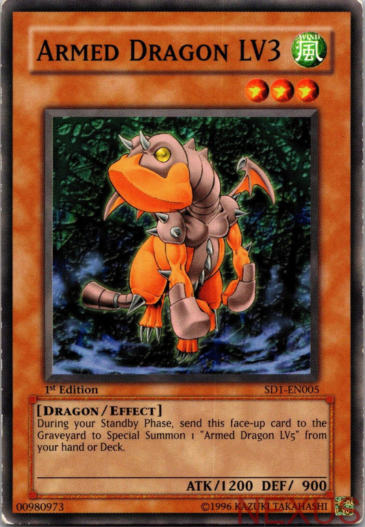 Armed Dragon LV3 SD1-EN005 Structure Deck: Dragon's Roar Yu-Gi-Oh 1st Edition NM