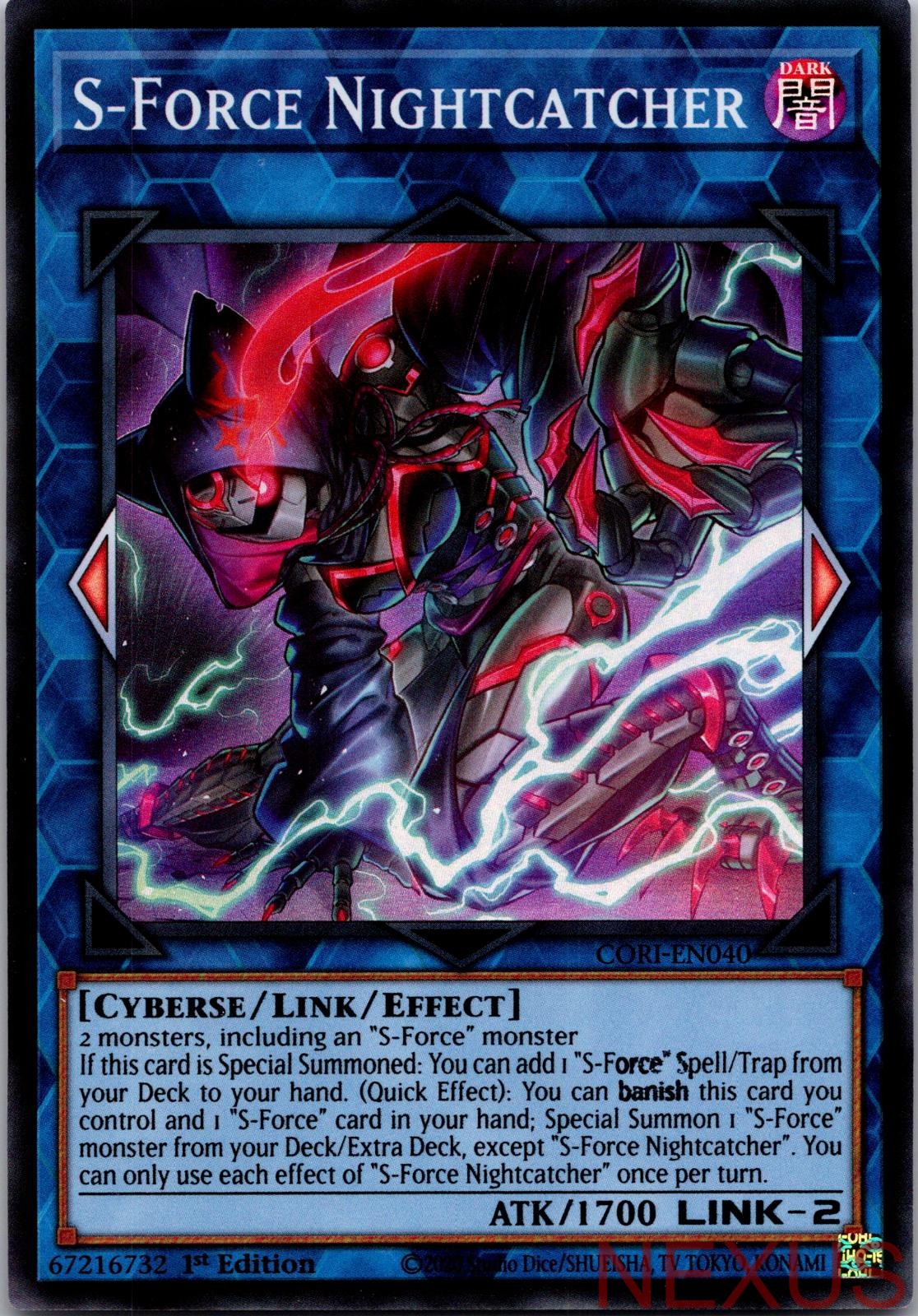 S-Force Nightcatcher CORI-EN040 Super Rare 1st Edition Near Mint