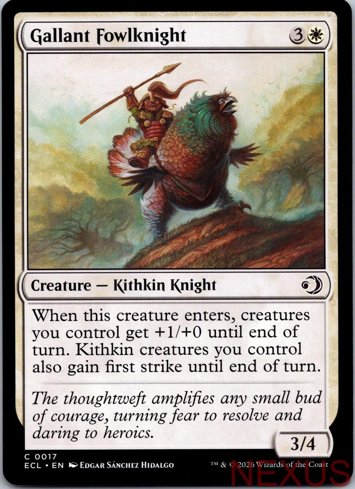 Gallant Fowlknight 17 Common Near Mint