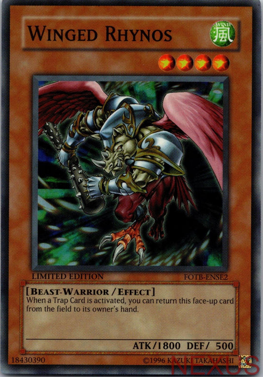 Winged Rhynos FOTB-ENSE2 Super Rare Limited Near Mint
