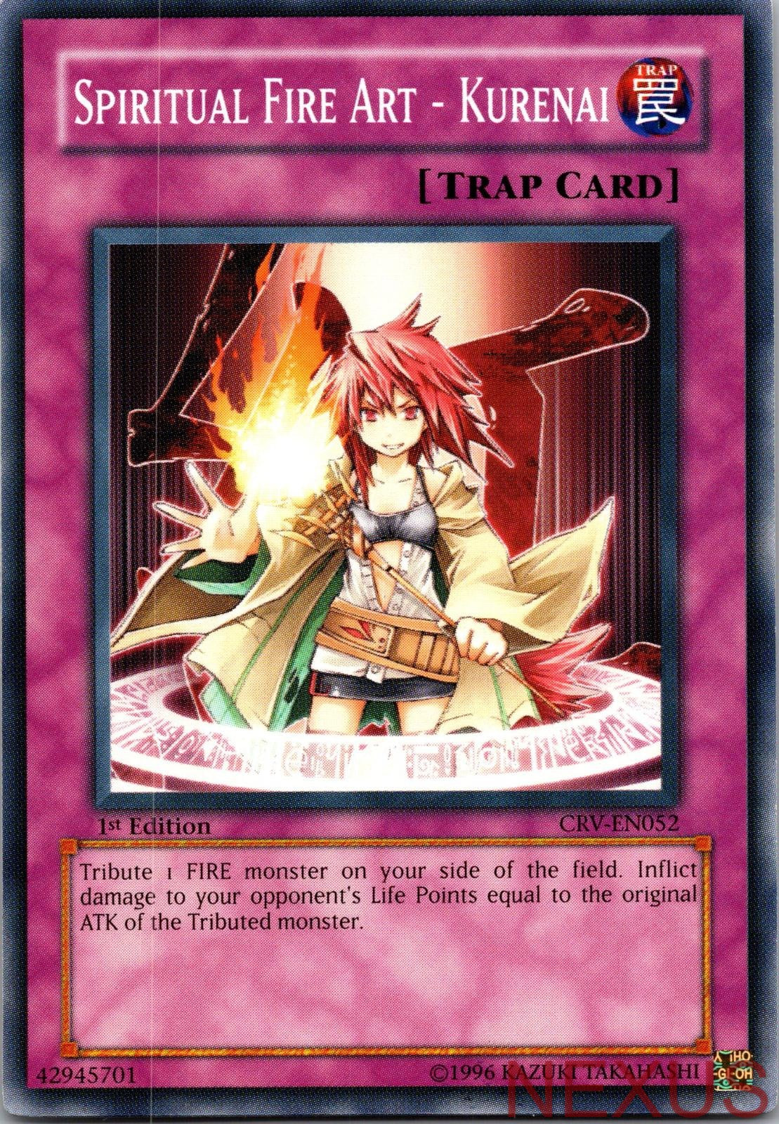 Spiritual Fire Art - Kurenai CRV-EN052 Common 1st Edition Lightly Played
