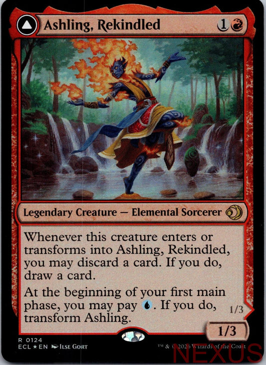 Ashling, Rekindled 124 Rare Foil Near Mint