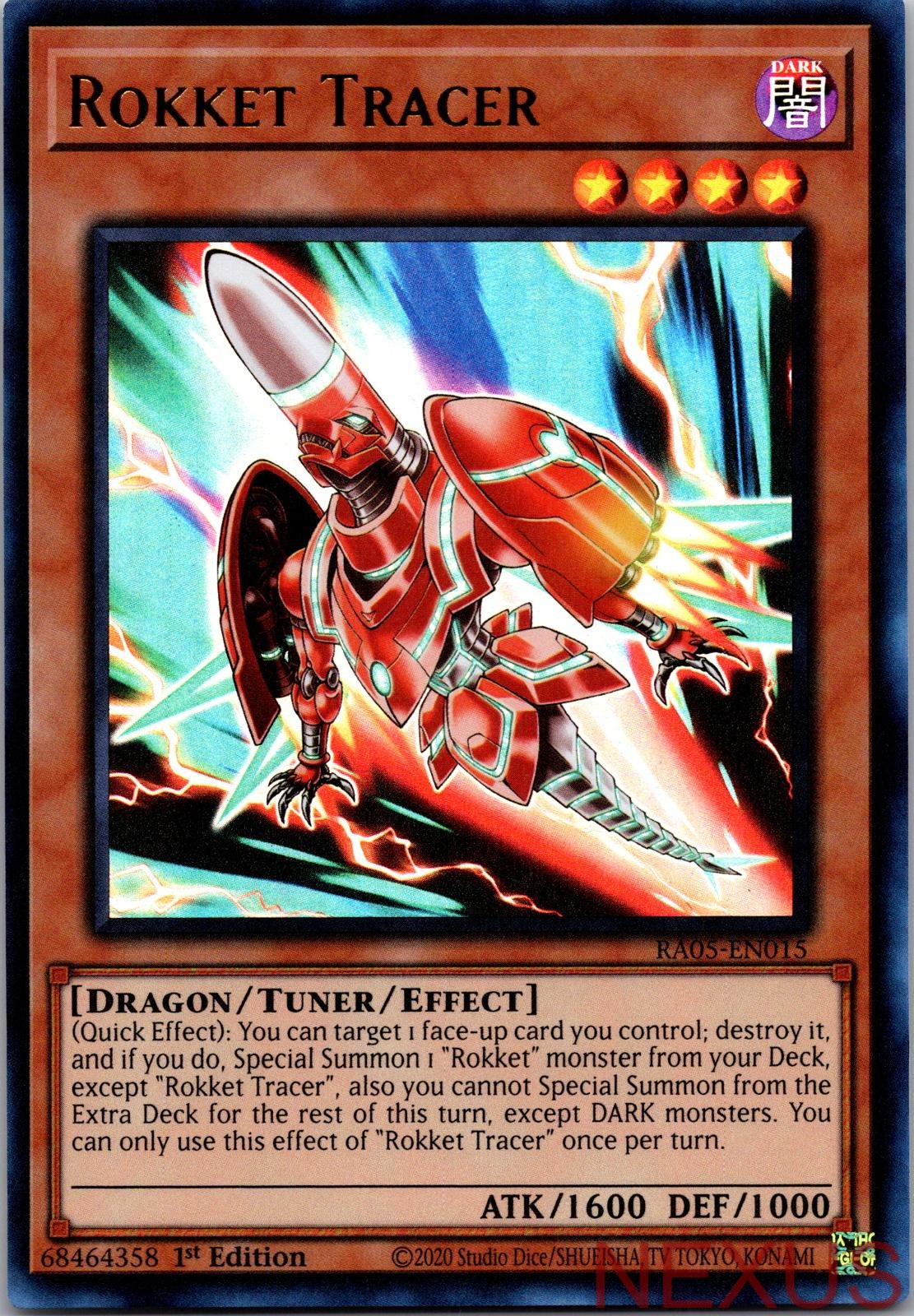 Rokket Tracer (Ultra Rare) RA05-EN015 Ultra Rare 1st Edition Near Mint