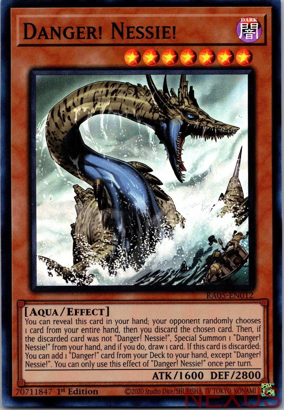 Danger! Nessie! RA05-EN012 Super Rare 1st Edition Near Mint