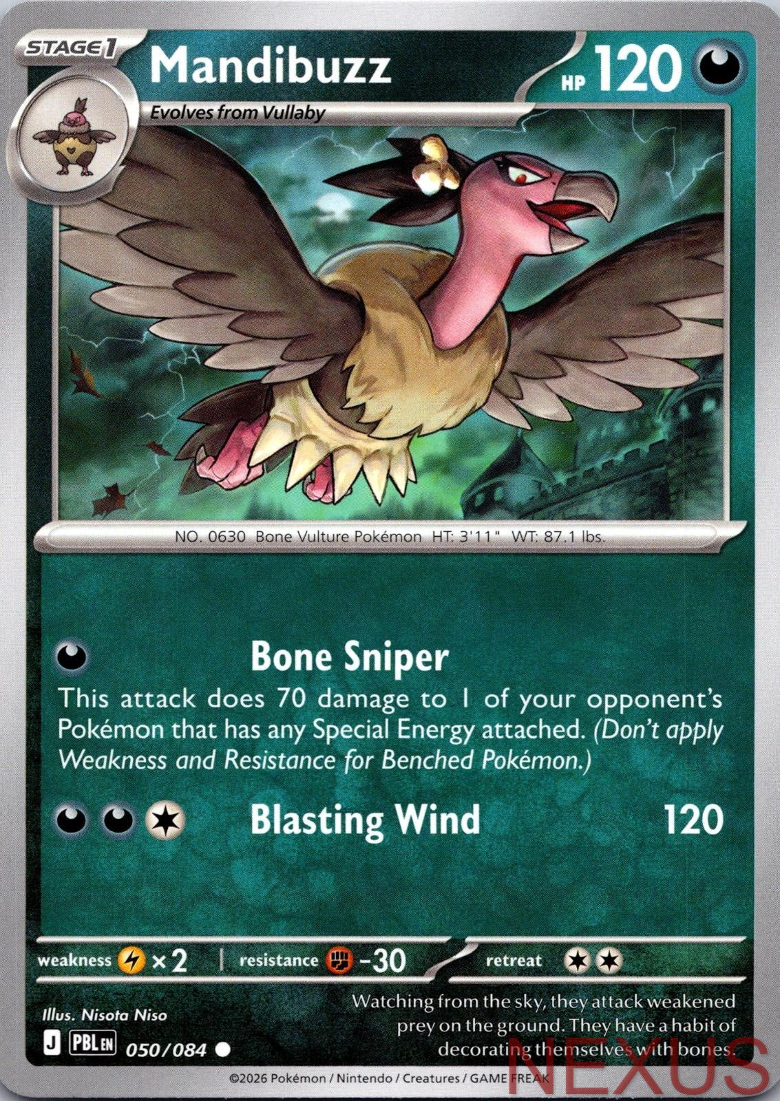 Mandibuzz 050/084 Common Near Mint