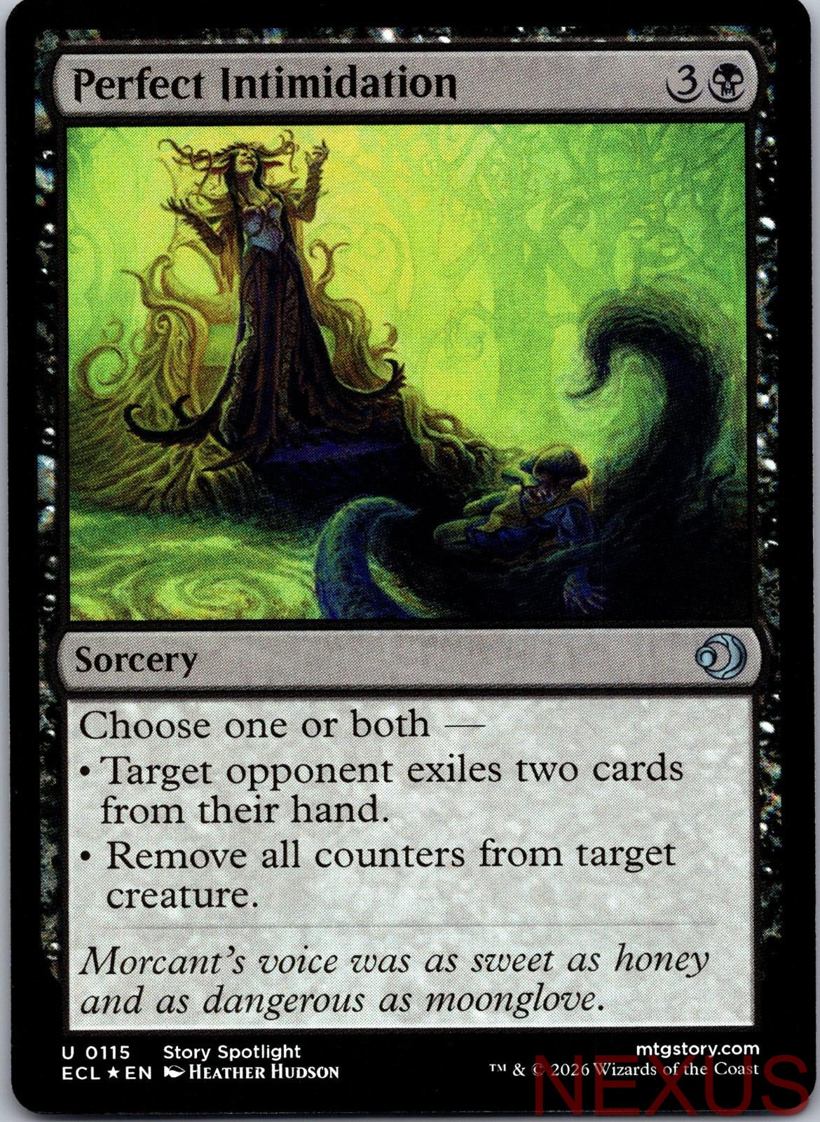Perfect Intimidation 115 Uncommon Foil Near Mint