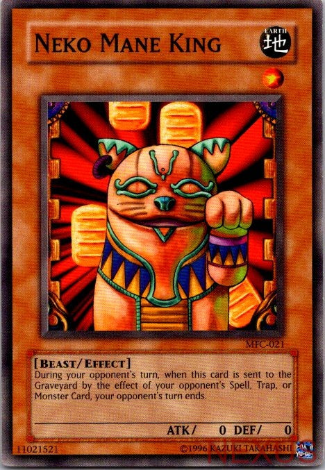 Neko Mane King MFC-021 Common Magician's Force Yu-Gi-Oh Unlimited Near Mint