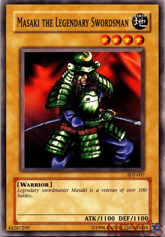 Masaki the Legendary Swordsman SDJ-007 Common Starter Deck: Joey Unlimited NM