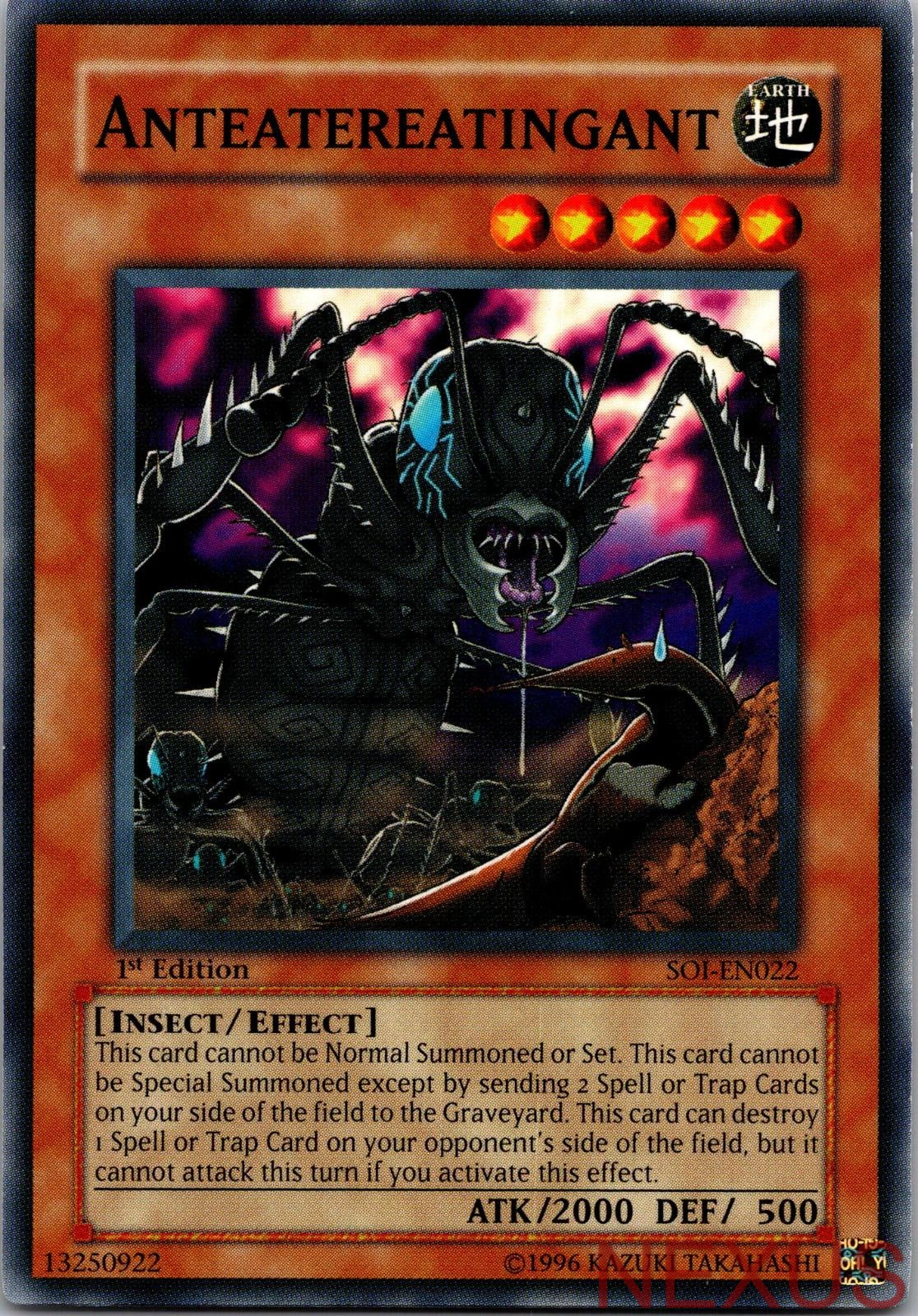 Anteatereatingant SOI-EN022 Common Shadow of Infinity Yu-Gi-Oh 1st Edition NM