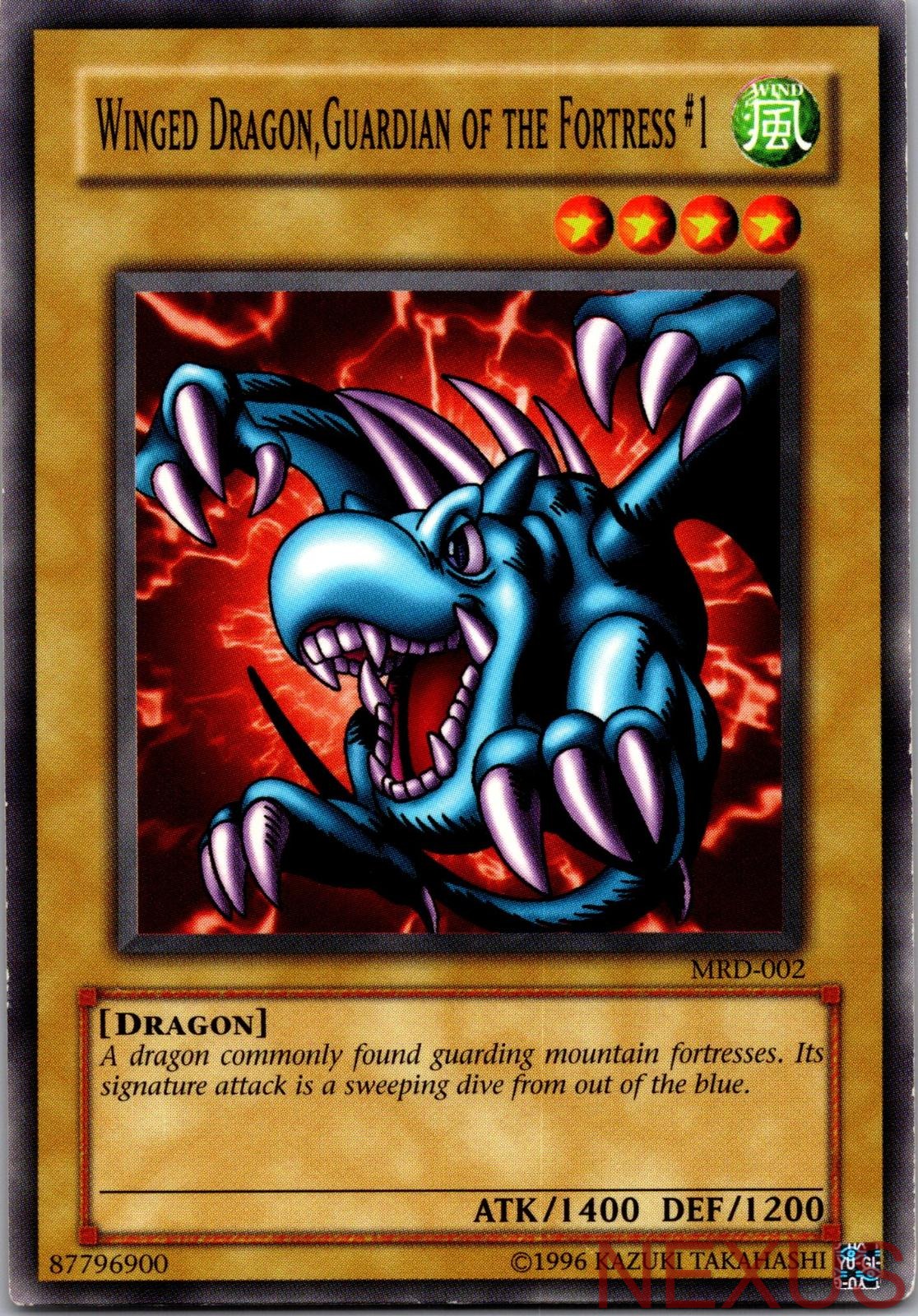 Winged Dragon, Guardian of the Fortress #1 MRD-002 Yu-Gi-Oh Unlimited NM