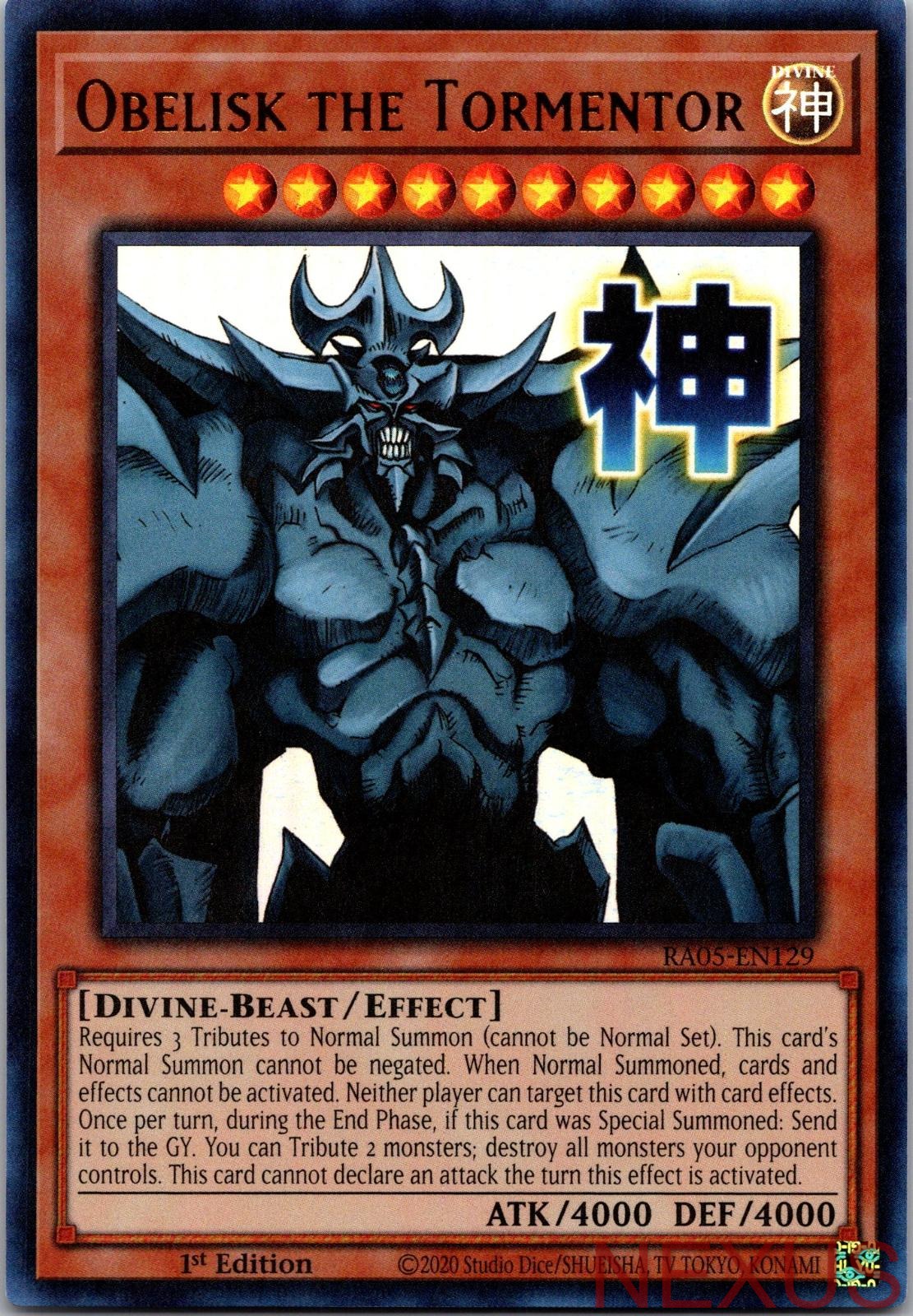 Obelisk the Tormentor RA05-EN129 Ultra Rare 1st Edition Near Mint