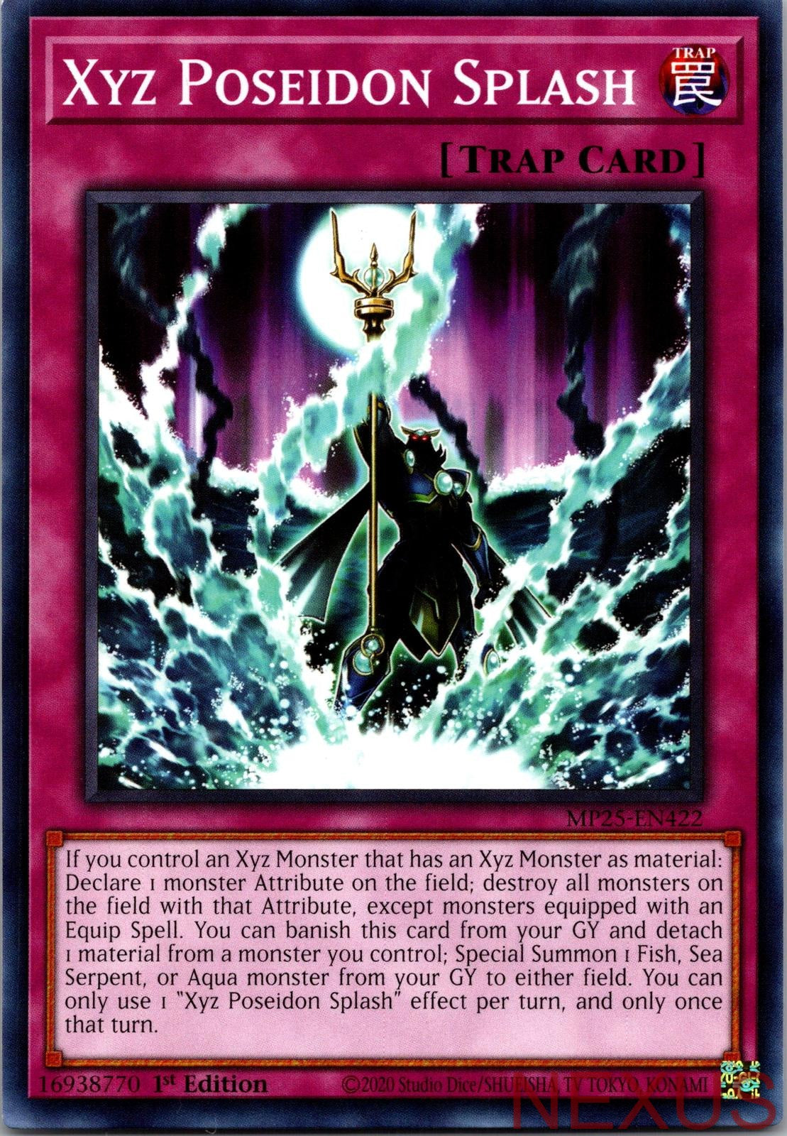 Xyz Poseidon Splash MP25-EN422 Common 1st Edition Near Mint