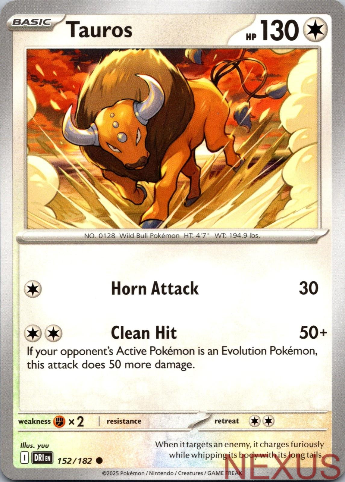 Tauros 152/182 Common Near Mint