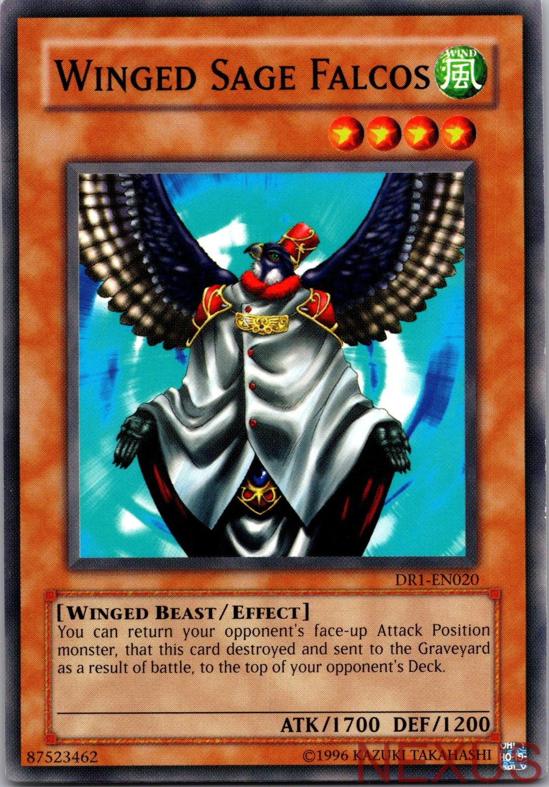 Winged Sage Falcos DR1-EN020 Common Dark Revelation Volume 1 Unlimited Near Mint