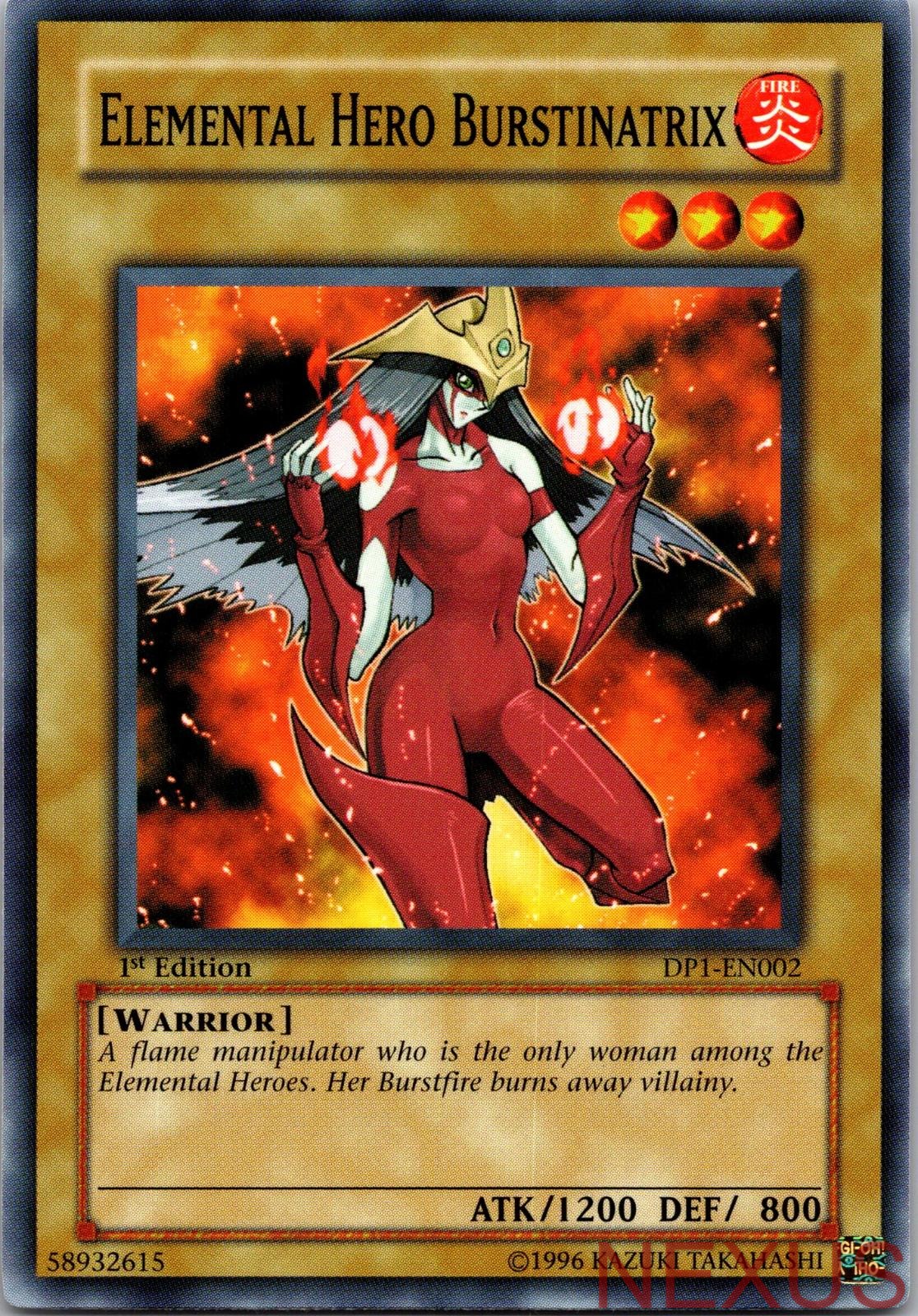 Elemental Hero Burstinatrix DP1-EN002 Duelist Pack 1: Jaden Yuki Yu-Gi-Oh 1st Edition NM
