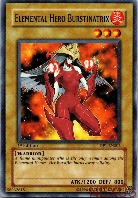Elemental Hero Burstinatrix DP1-EN002 Duelist Pack 1: Jaden Yuki Yu-Gi-Oh 1st Edition NM