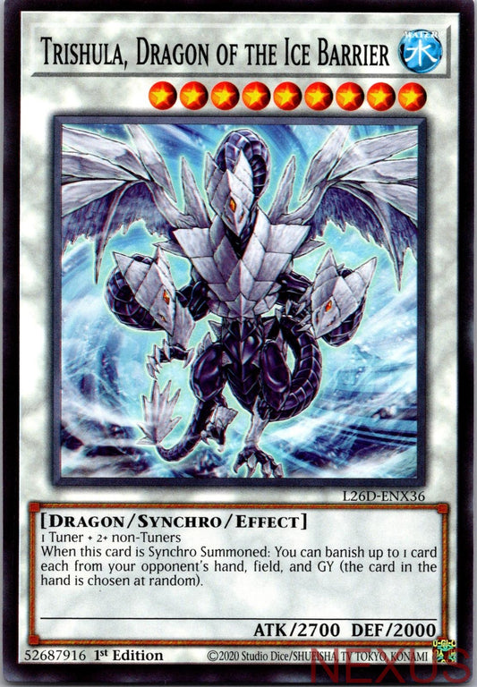 Trishula, Dragon of the Ice Barrier L26D-ENX36 1st Edition NM
