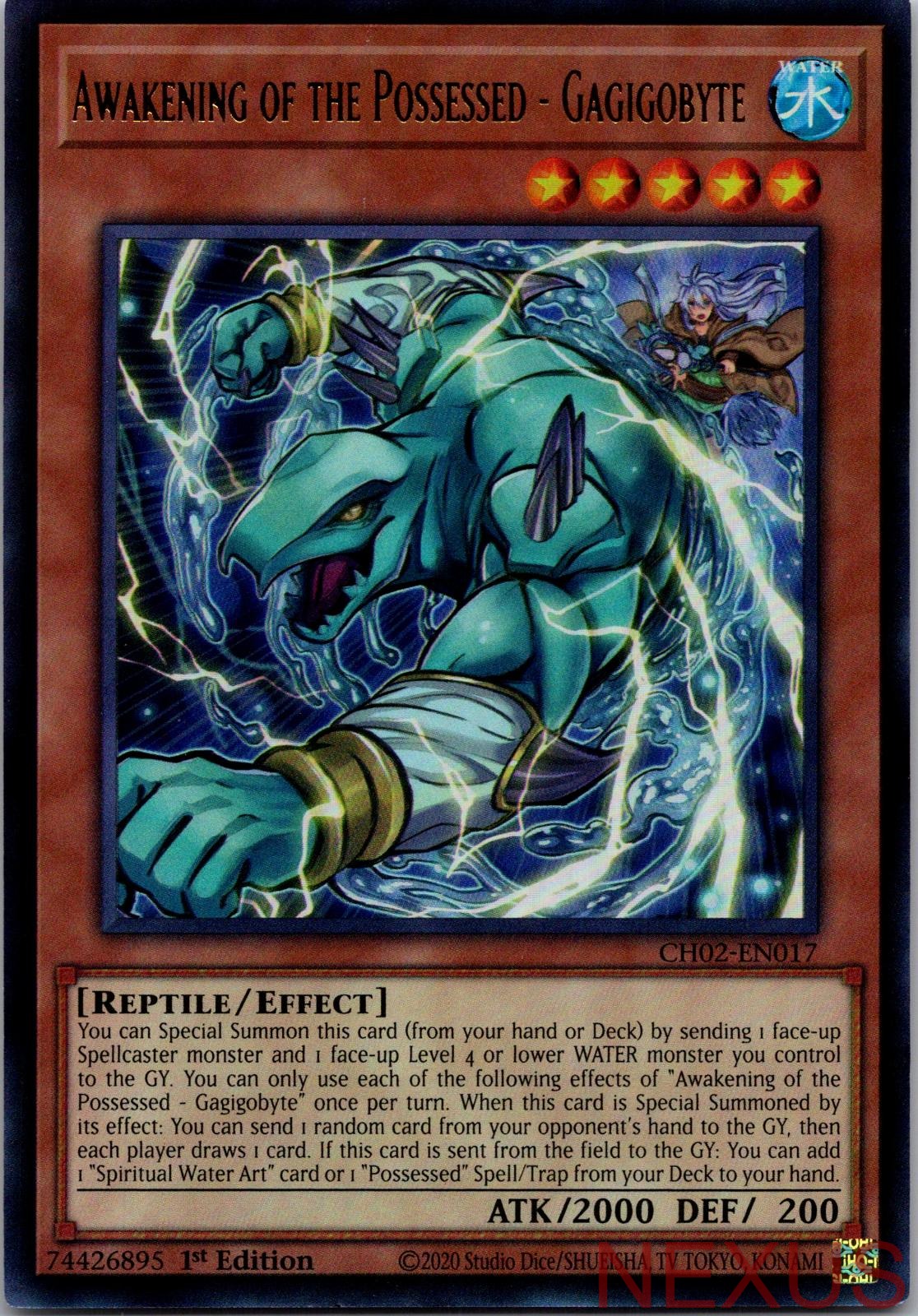 Awakening of the Possessed - Gagigobyte CH02-EN017 Ultra Rare 1st Edition NM
