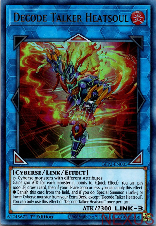 Decode Talker Heatsoul GFP2-EN005 Ultra Rare 1st Edition Near Mint