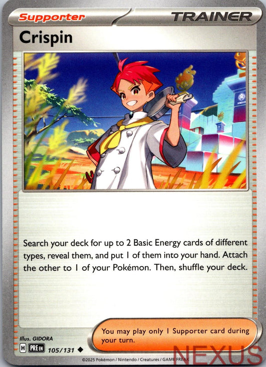Crispin 105/131 Uncommon Prismatic Evolutions Near Mint