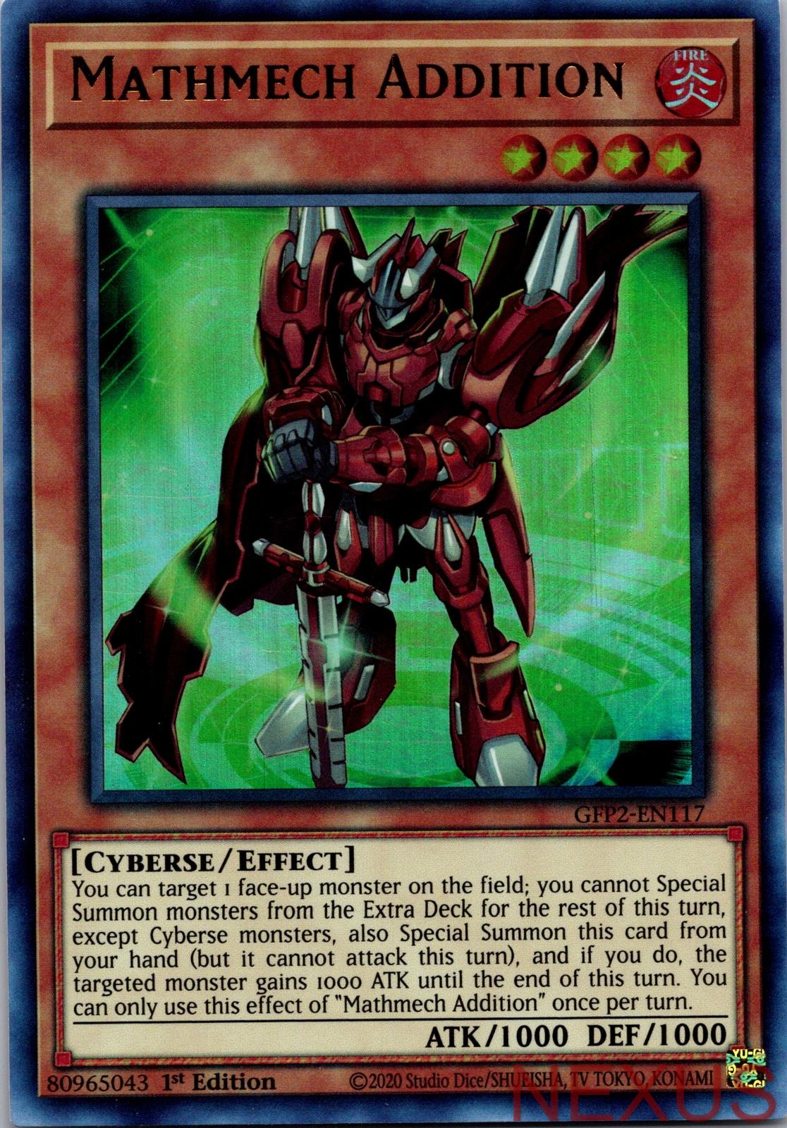 Mathmech Addition GFP2-EN117 Ultra Rare 1st Edition Near Mint